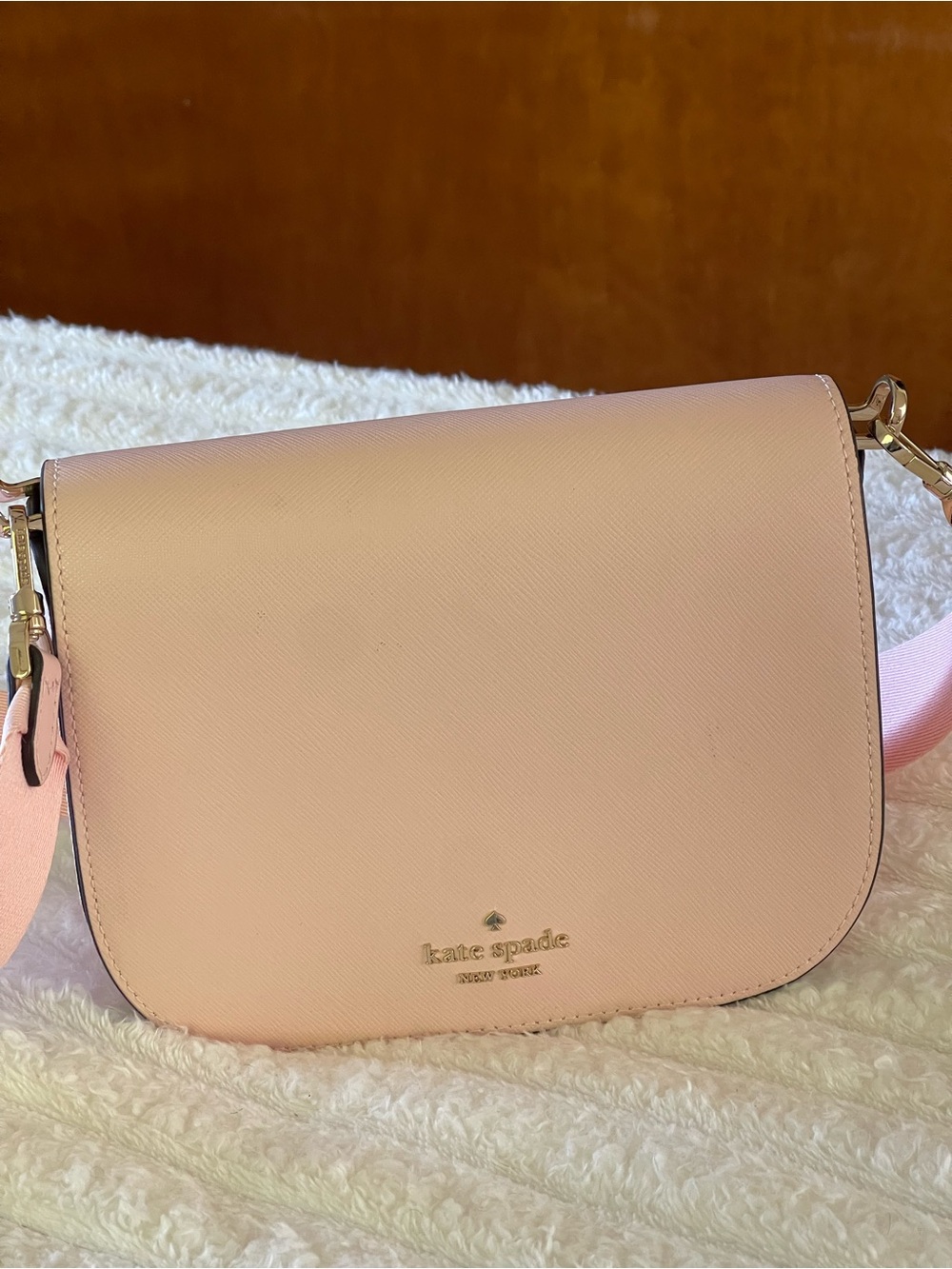 kate spade Light Pink Saffiano Crossbody Bag